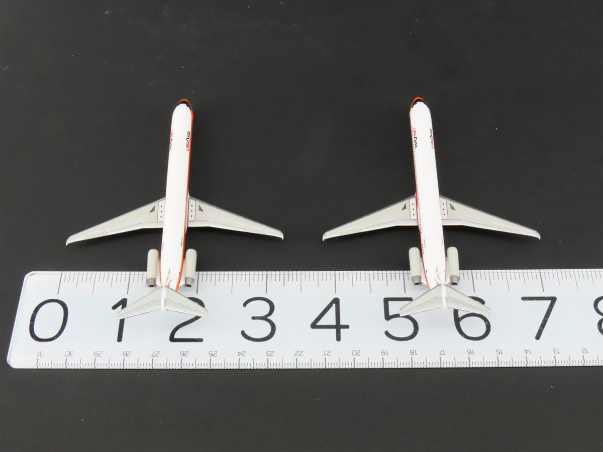 1:400 Dragon Wings JetX JX017 Die-Cast US Air MD-80/90 Airliner Set