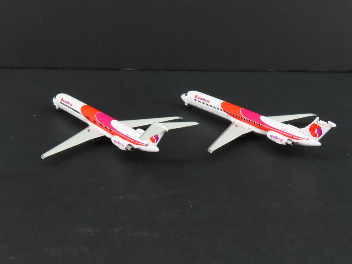 1:400 Dragon Wings JetX JX019 Die-Cast Hawaiian Air MD 80 Airliner Set