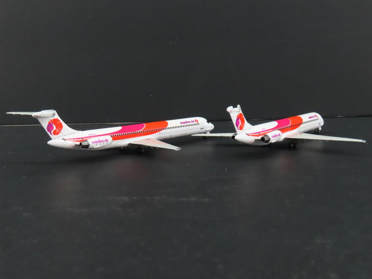1:400 Dragon Wings JetX JX019 Die-Cast Hawaiian Air MD 80 Airliner Set