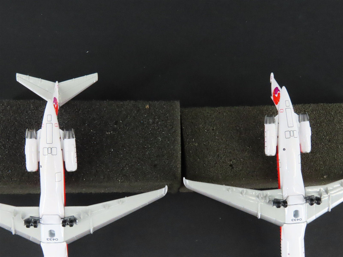 1:400 Dragon Wings JetX JX019 Die-Cast Hawaiian Air MD 80 Airliner Set