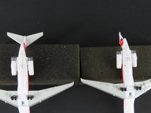 1:400 Dragon Wings JetX JX019 Die-Cast Hawaiian Air MD 80 Airliner Set
