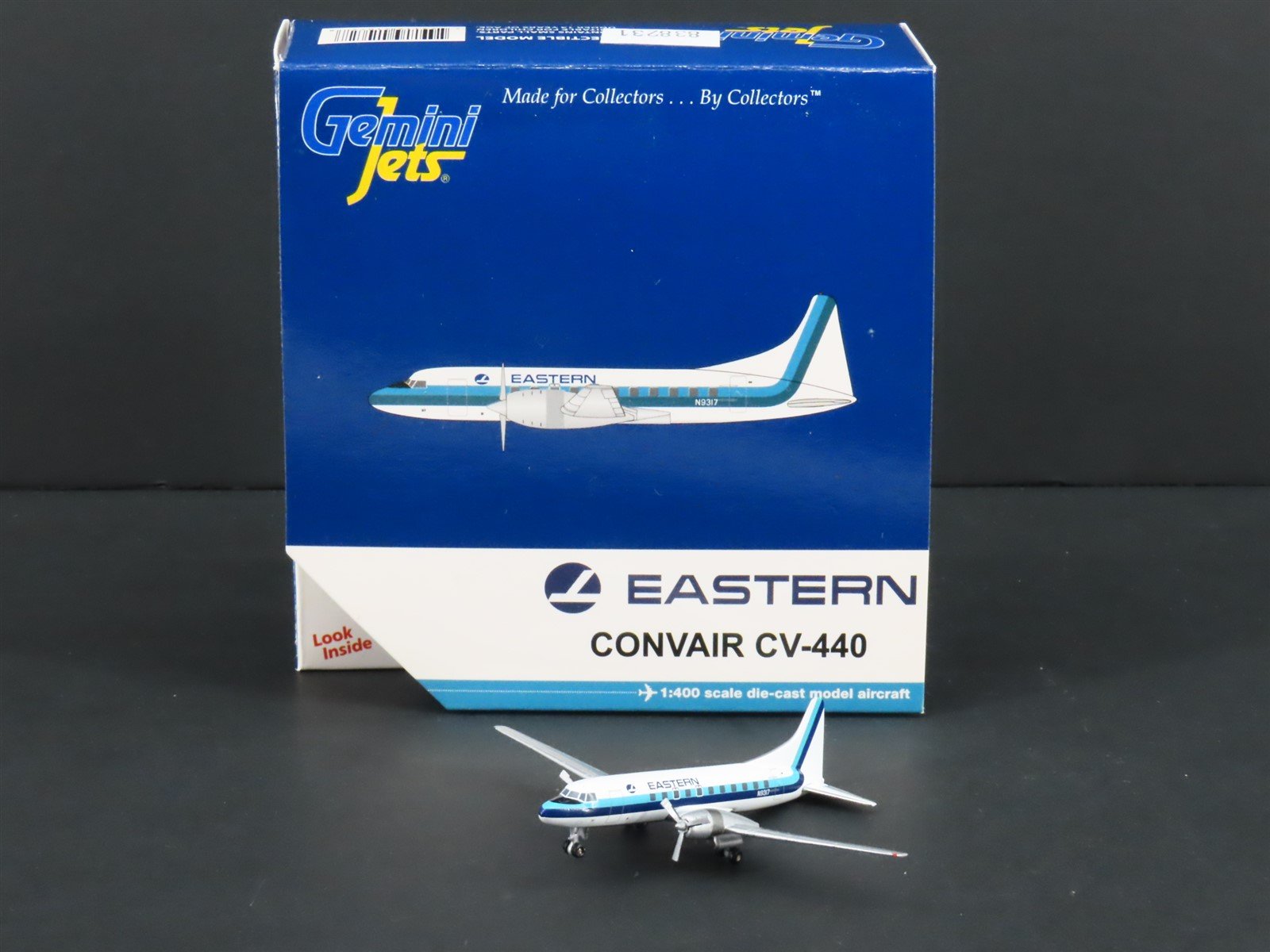 1:400 Scale Gemini Jets GJEAL1072 Die-Cast Eastern Convair CV-440 Airliner N9317
