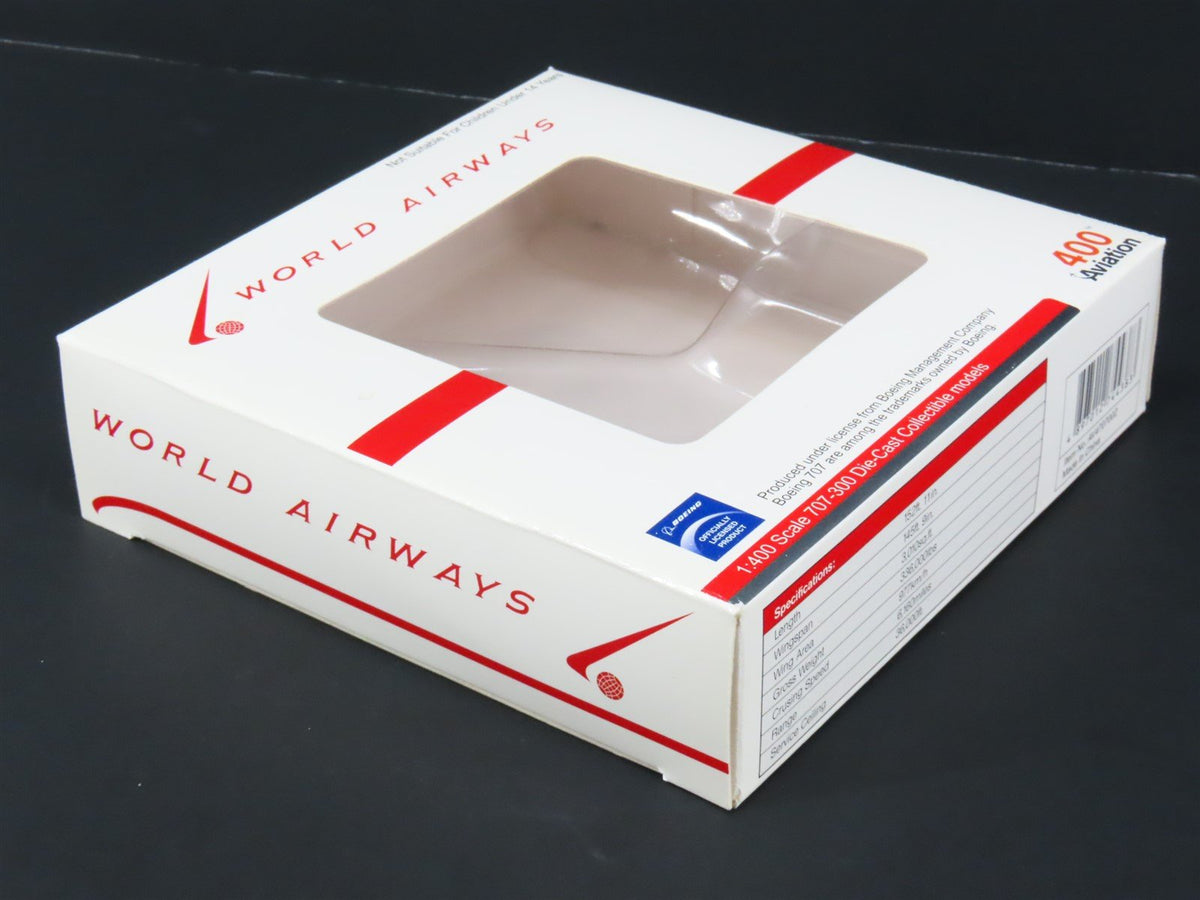 1:400 Aviation 400 AV4707002 World Airways Boeing 707-300 Airliner N375WA
