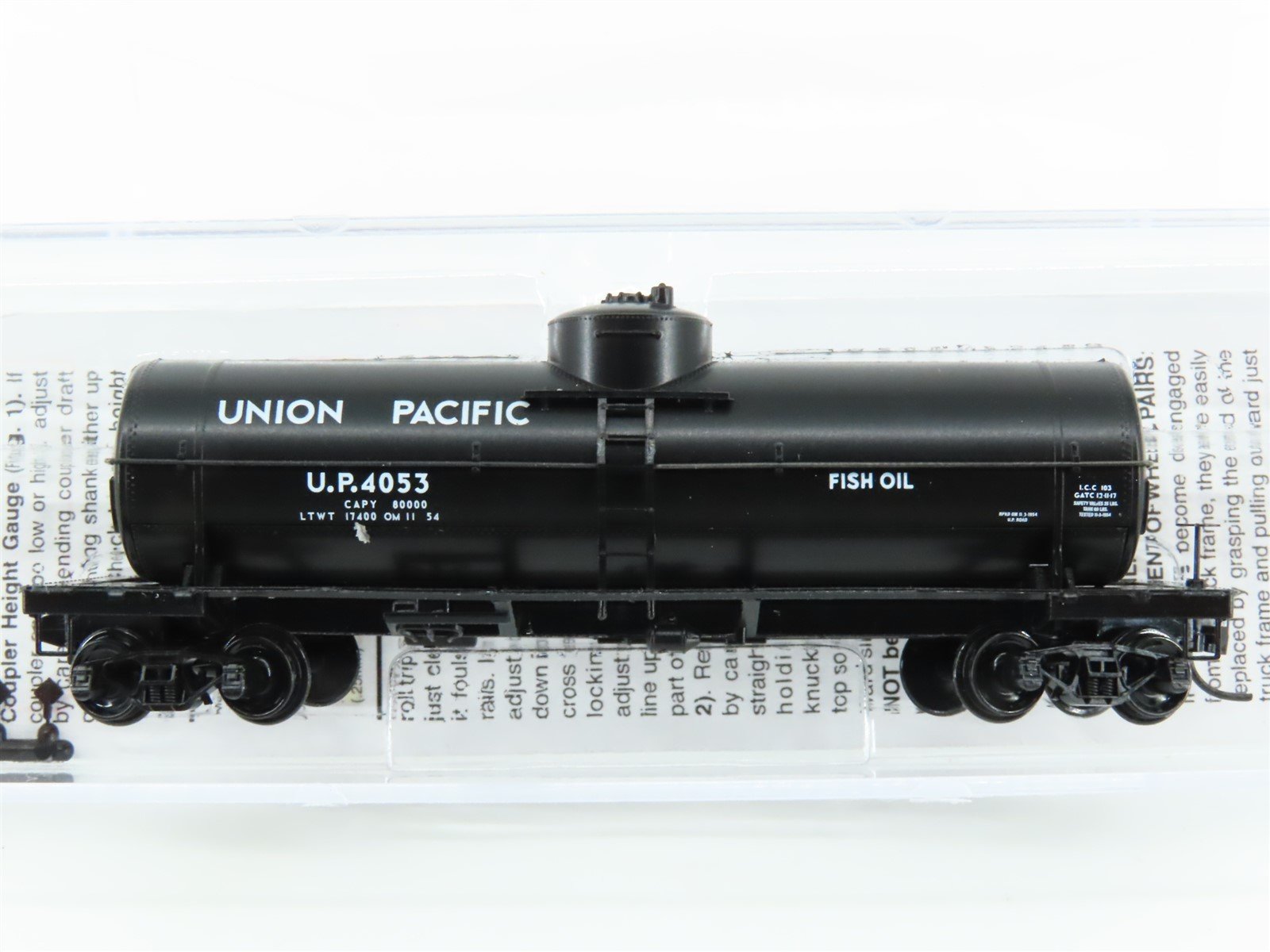 N Micro-Trains MTL 06500096 UP Union Pacific 39' Single Dome Tank Car #4053