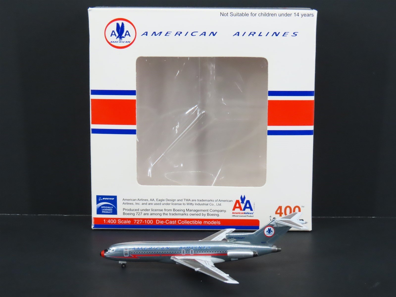 1:400 Aviation 400 AC4721002 American Airlines Boeing 727-100 Airliner N1971