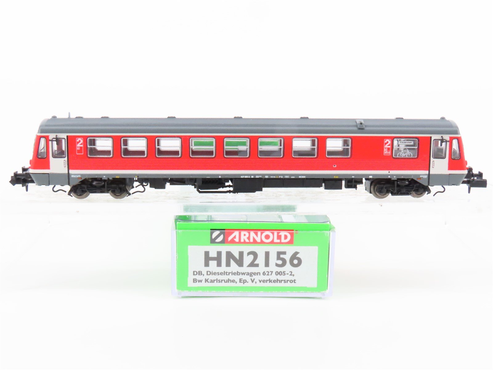 N Scale Arnold HN2156 DB Deutsche Bahn 627 Diesel Rail Car EP V #005-2