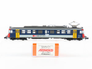 N Scale Arnold 2384 SBB CFF FFS Swiss Federal Electric Railcar #055-1