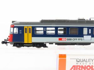 N Scale Arnold 2384 SBB CFF FFS Swiss Federal Electric Railcar #055-1