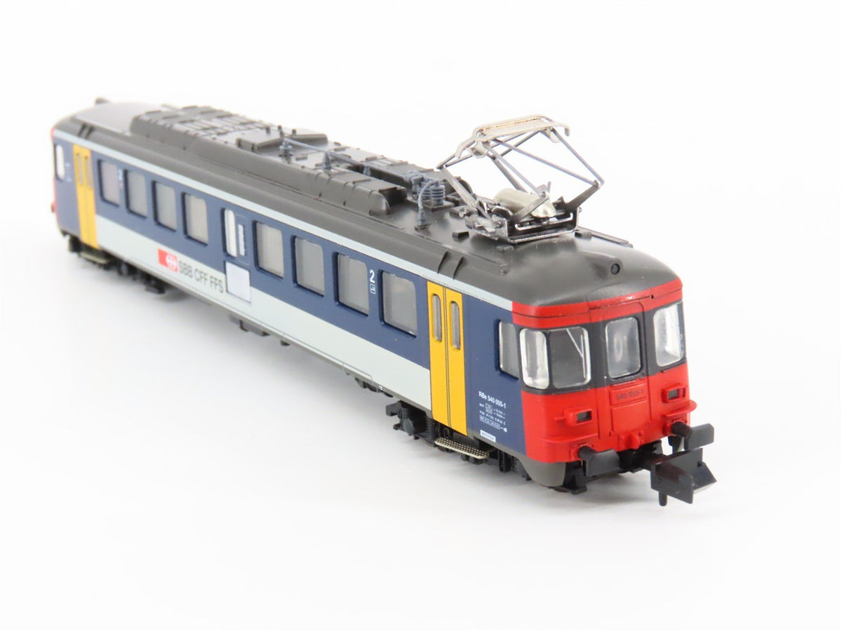 N Scale Arnold 2384 SBB CFF FFS Swiss Federal Electric Railcar #055-1