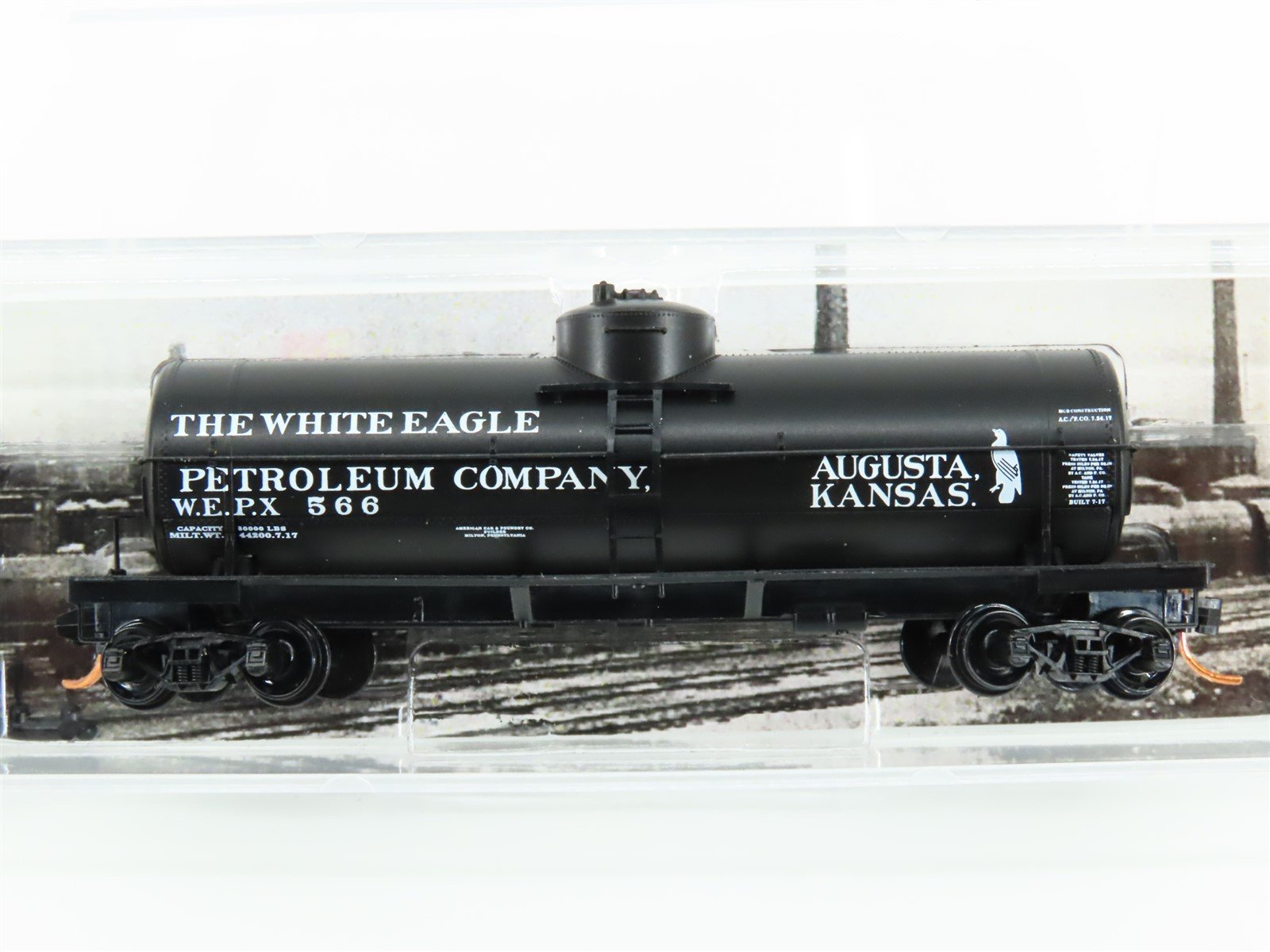 N Micro-Trains MTL 06500810 WEPX White Eagle Oil 39' Single Dome Tank Car #566