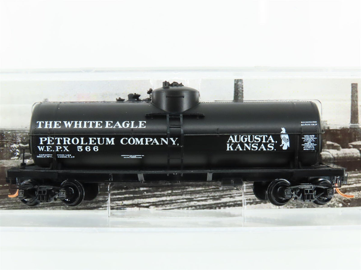 N Micro-Trains MTL 06500810 WEPX White Eagle Oil 39&#39; Single Dome Tank Car #566
