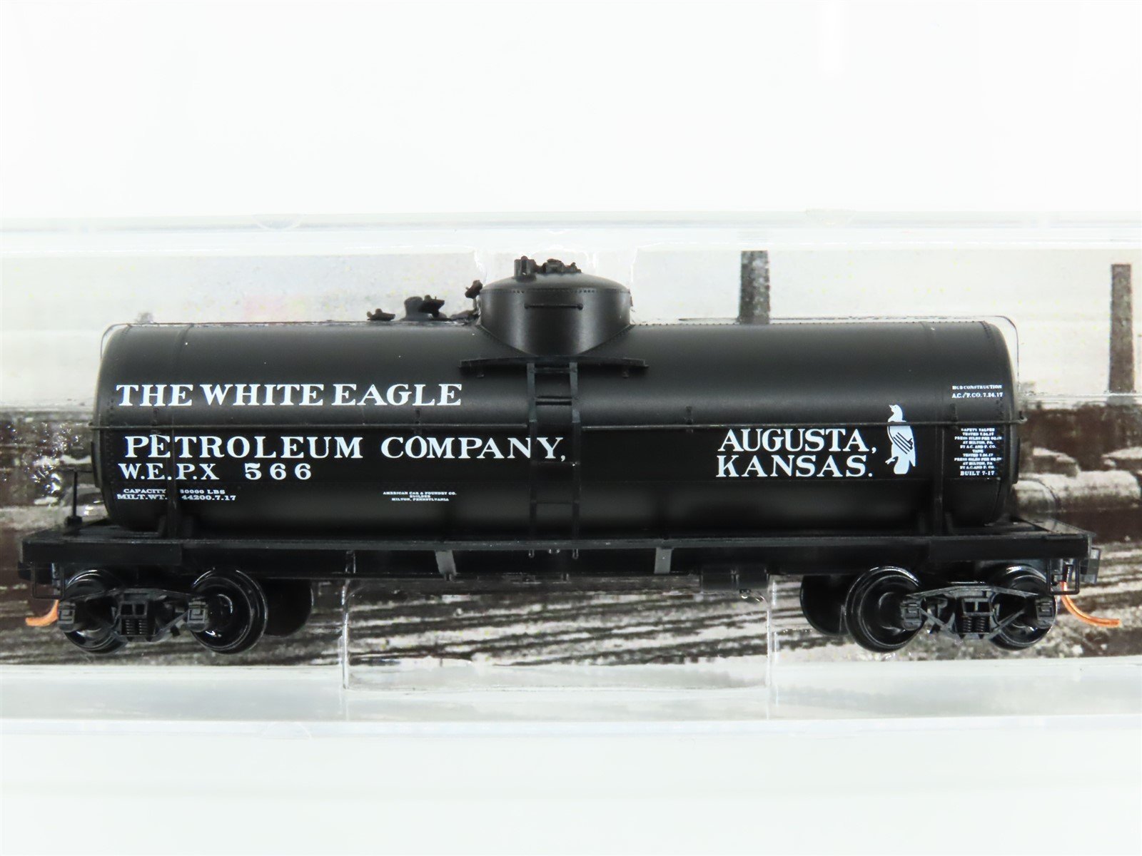 N Micro-Trains MTL 06500810 WEPX White Eagle Oil 39' Single Dome Tank Car #566