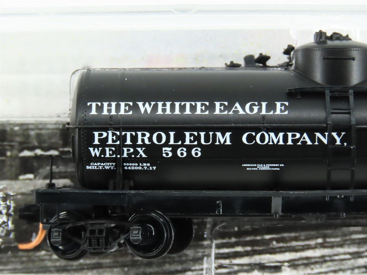 N Micro-Trains MTL 06500810 WEPX White Eagle Oil 39&#39; Single Dome Tank Car #566