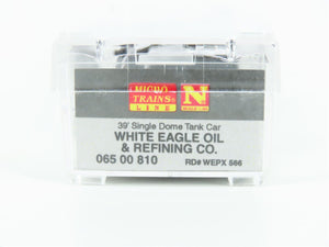 N Micro-Trains MTL 06500810 WEPX White Eagle Oil 39' Single Dome Tank Car #566