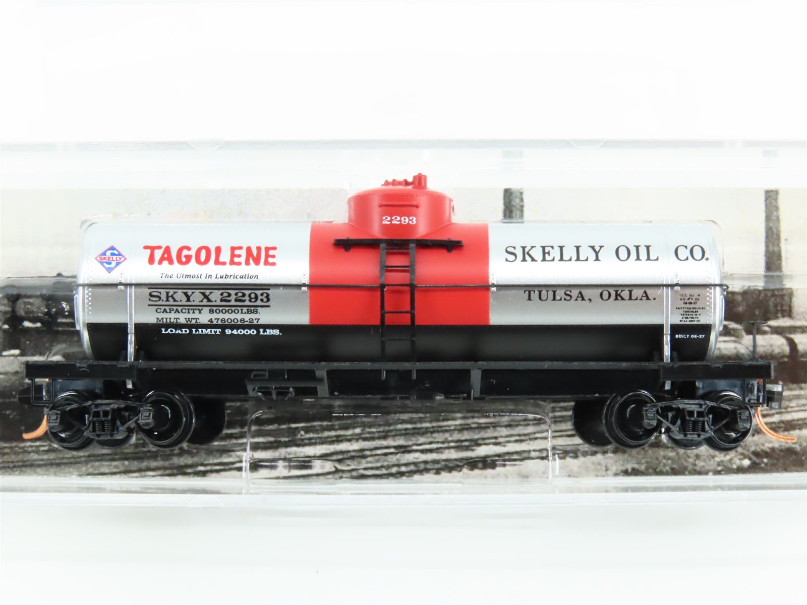 N Micro-Trains MTL 06500780 SKYX Skelly Oil "Tagolene" Single Dome Tank Car 2293