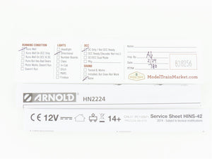 N Scale Arnold HN2224 OBB Austrian Federal Class 1046 Electric Loco #004-6