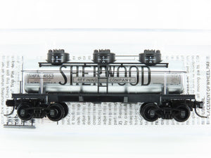 N Micro-Trains MTL 06600100 SHPX Sherwood Refining Company 3-Dome Tank Car #4553