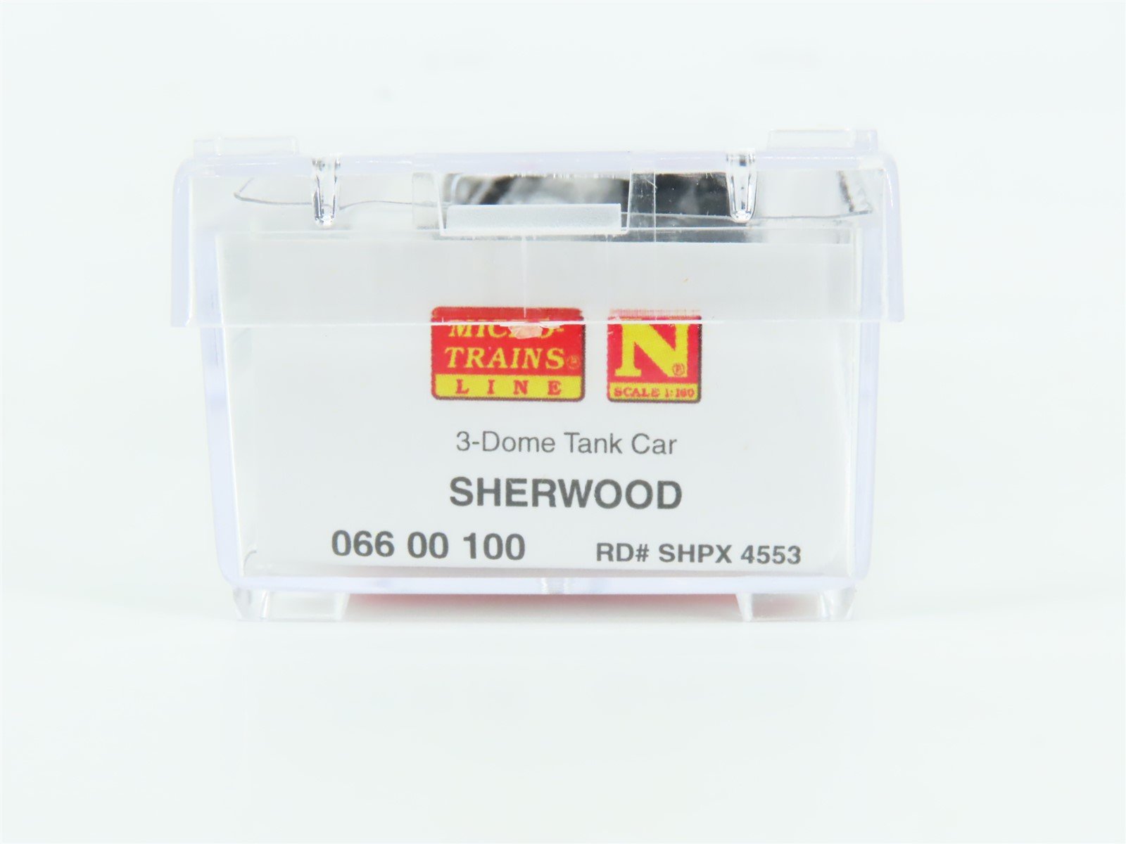 N Micro-Trains MTL 06600100 SHPX Sherwood Refining Company 3-Dome Tank Car #4553