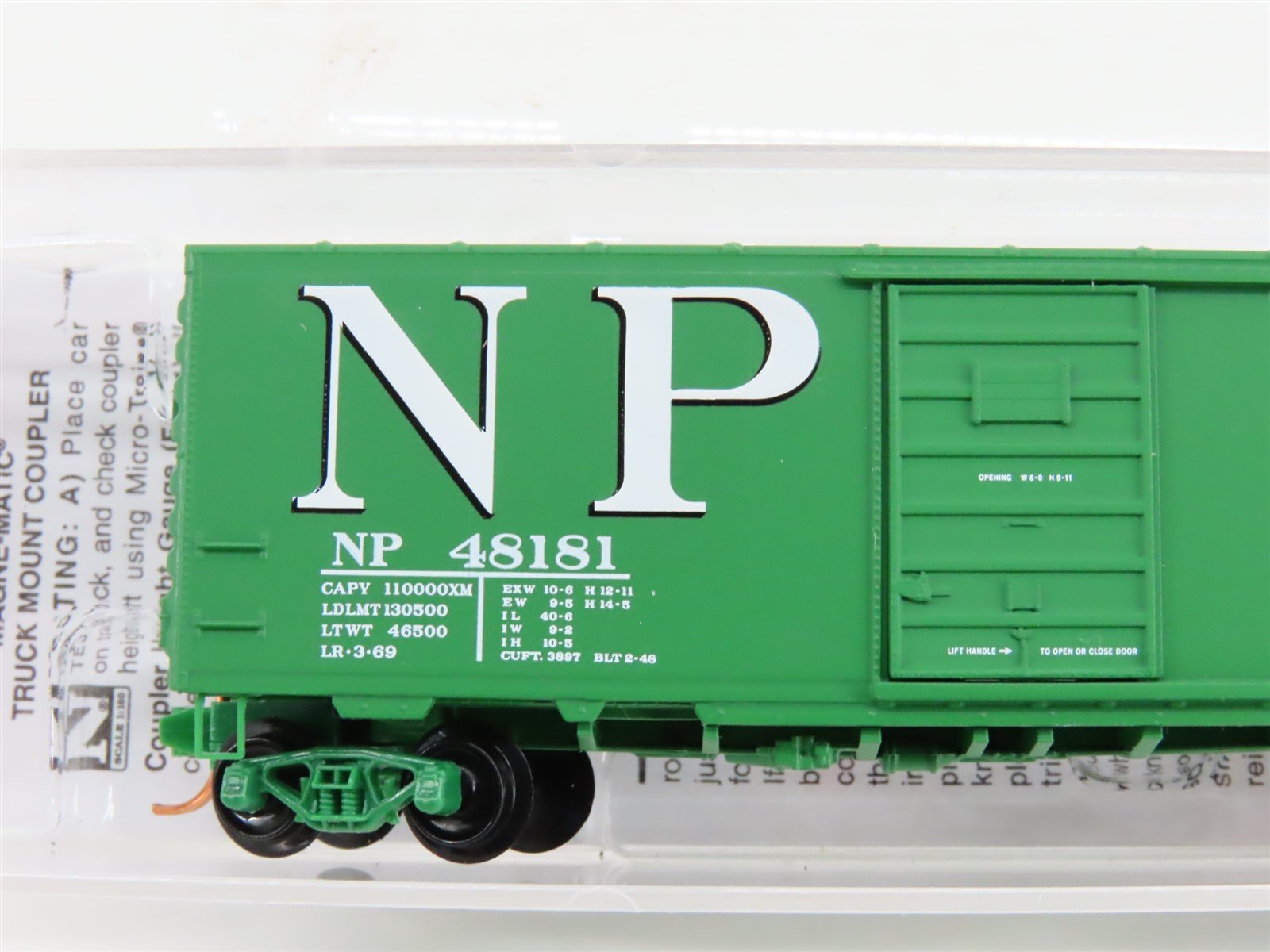 N Scale Micro-Trains MTL 07300112 NP Northern Pacific Railway 40' Box Car #48181