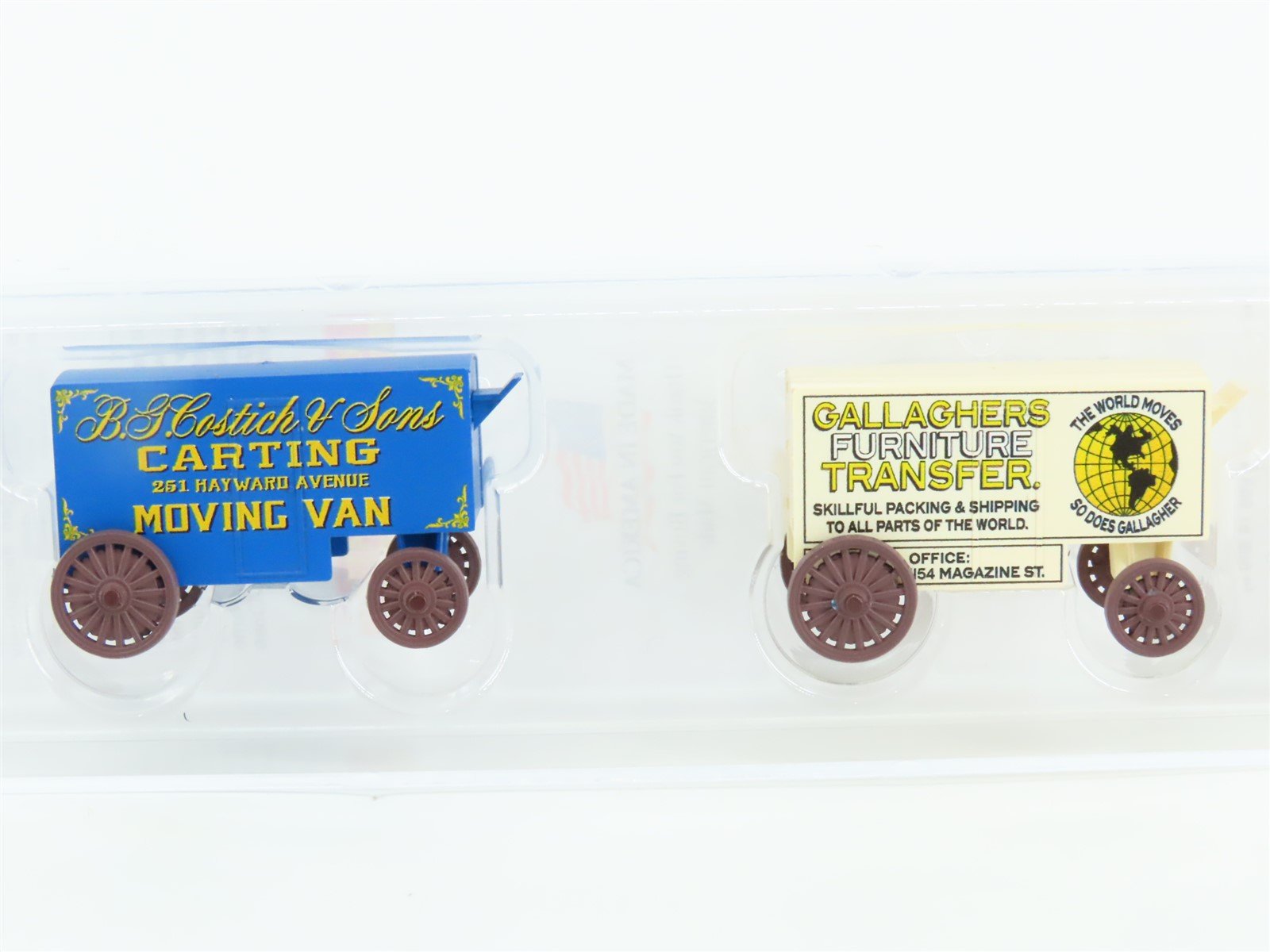 N Micro-Trains MTL 47000279 BG Costitch & Sons & Gallagher's 15' Wagon 2-Pack