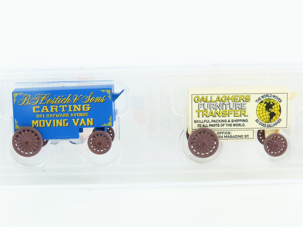 N Micro-Trains MTL 47000279 BG Costitch &amp; Sons &amp; Gallagher&#39;s 15&#39; Wagon 2-Pack