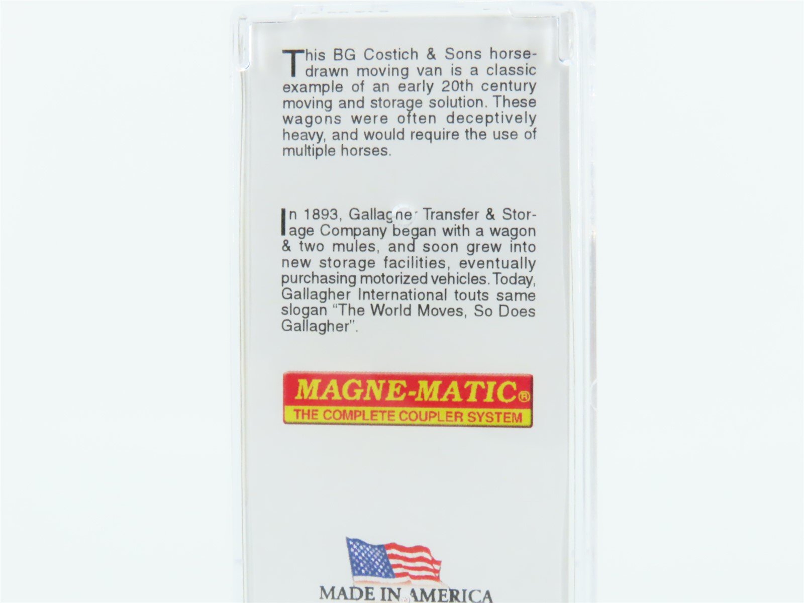 N Micro-Trains MTL 47000279 BG Costitch & Sons & Gallagher's 15' Wagon 2-Pack