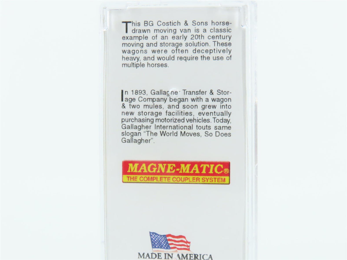 N Micro-Trains MTL 47000279 BG Costitch &amp; Sons &amp; Gallagher&#39;s 15&#39; Wagon 2-Pack