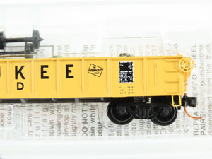 N Micro-Trains MTL 48110.1 MILW Milwaukee Road 50' Gondola w/ Rock Load #81087