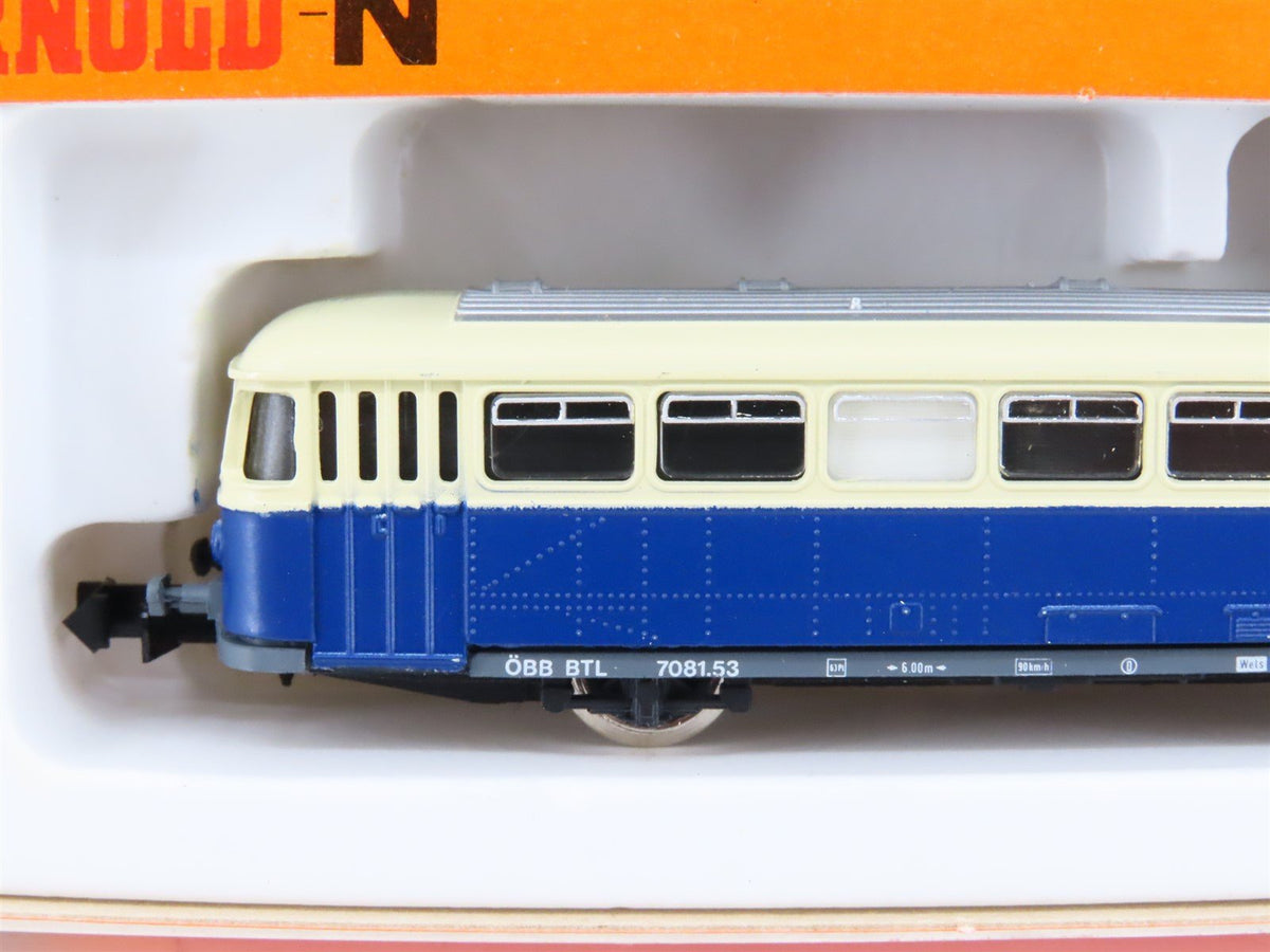 N Scale Arnold 2916 OBB Austrian Federal Diesel Rail Bus #7081.53 UNPOWERED