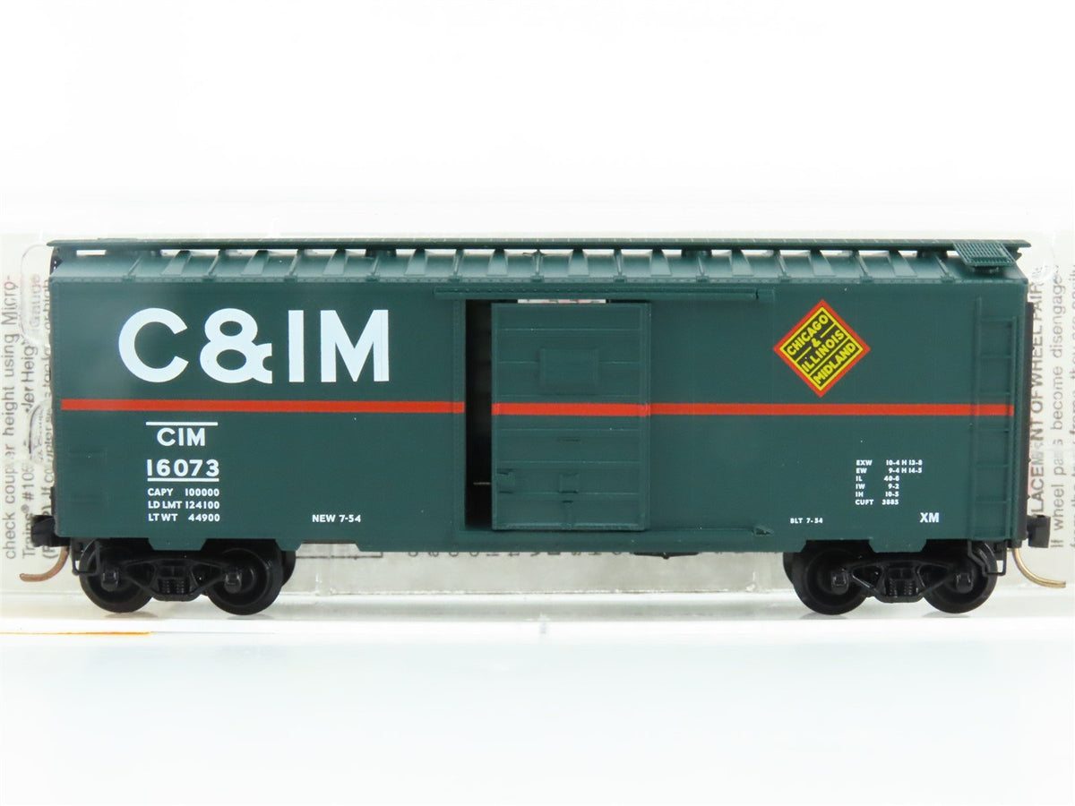 N Scale Micro-Trains MTL 20476 C&amp;IM Chicago &amp; Illinois Midland 40&#39; Box Car 16073