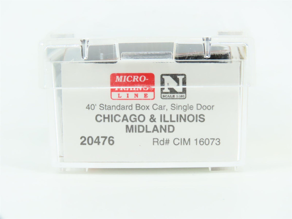 N Scale Micro-Trains MTL 20476 C&amp;IM Chicago &amp; Illinois Midland 40&#39; Box Car 16073