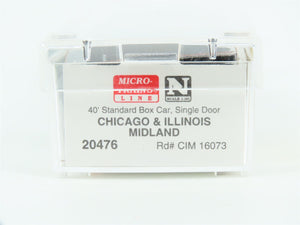 N Scale Micro-Trains MTL 20476 C&IM Chicago & Illinois Midland 40' Box Car 16073