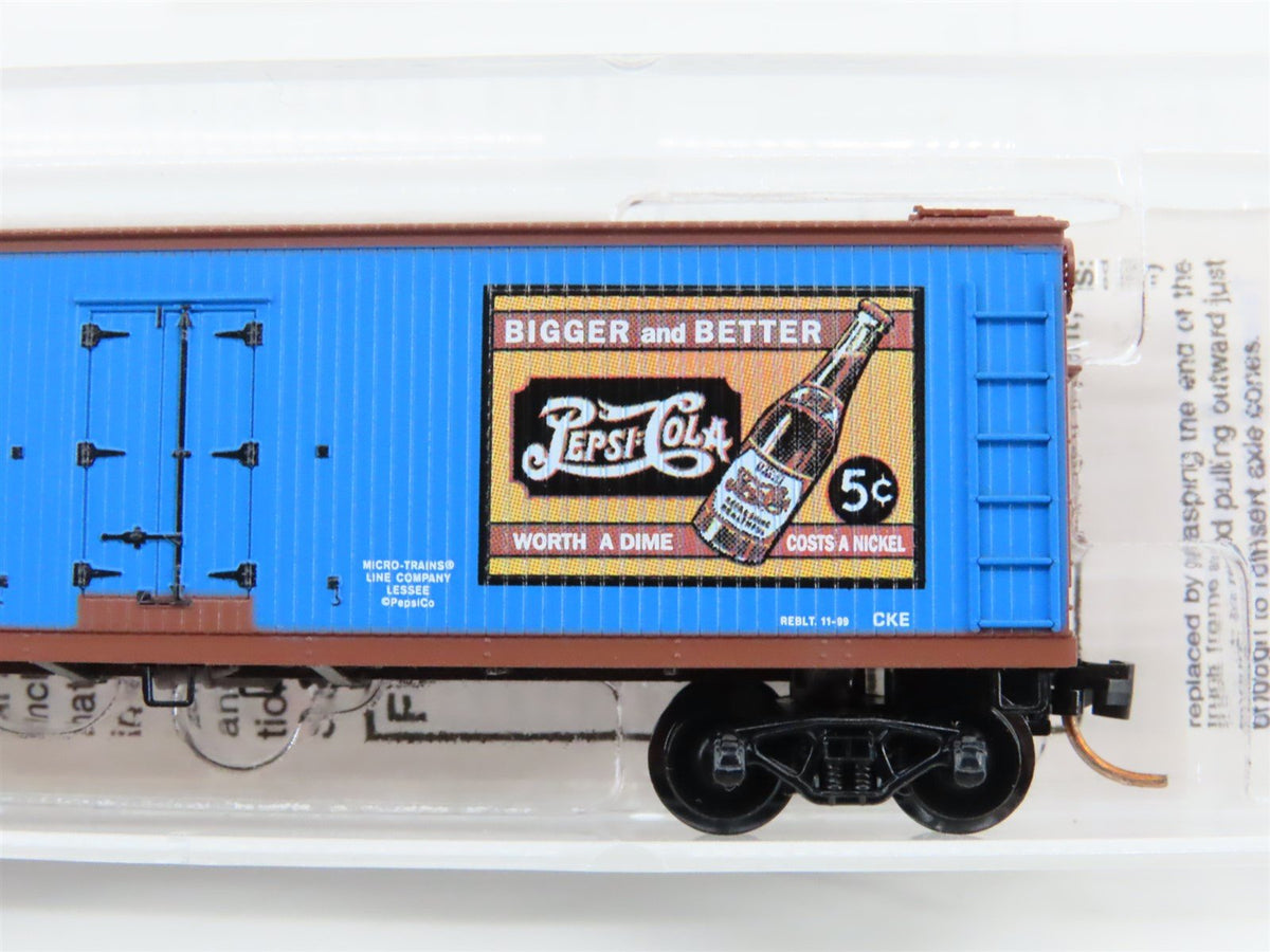N Scale Micro-Trains MTL 47340 PCEX Pepsi-Cola 40&#39; Wood Reefer #4702