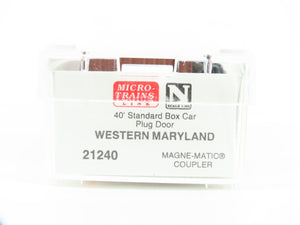 N Scale Micro-Trains MTL 21240 WMRX Western Maryland 40' Plug Door Box Car #14