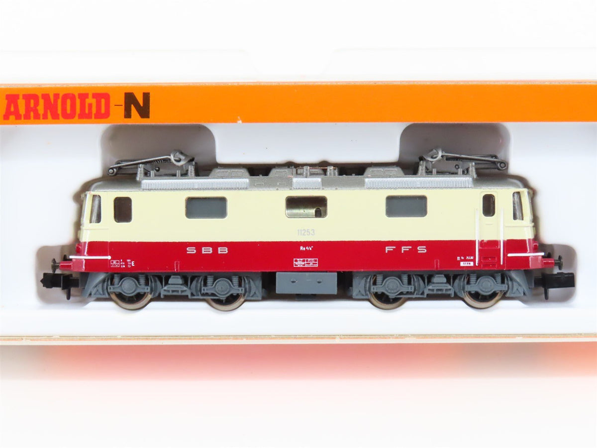 N Scale Arnold 2416 SBB CFF FFS Swiss Federal Re 4/4 Electric Loco #11253