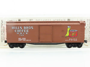N Scale Micro-Trains MTL 42100 HBCX Hills Bros. Coffee 40' Wood Box Car #166