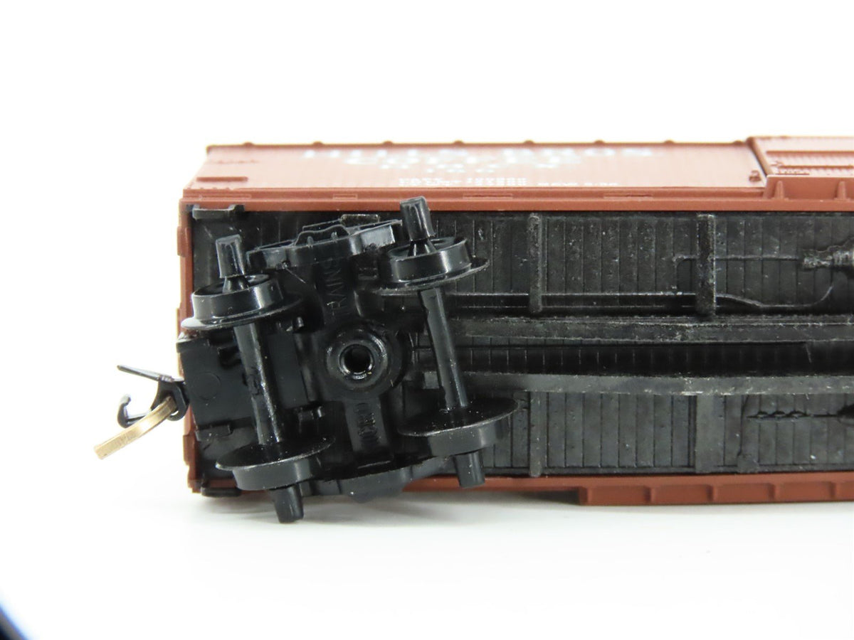N Scale Micro-Trains MTL 42100 HBCX Hills Bros. Coffee 40&#39; Wood Box Car #166