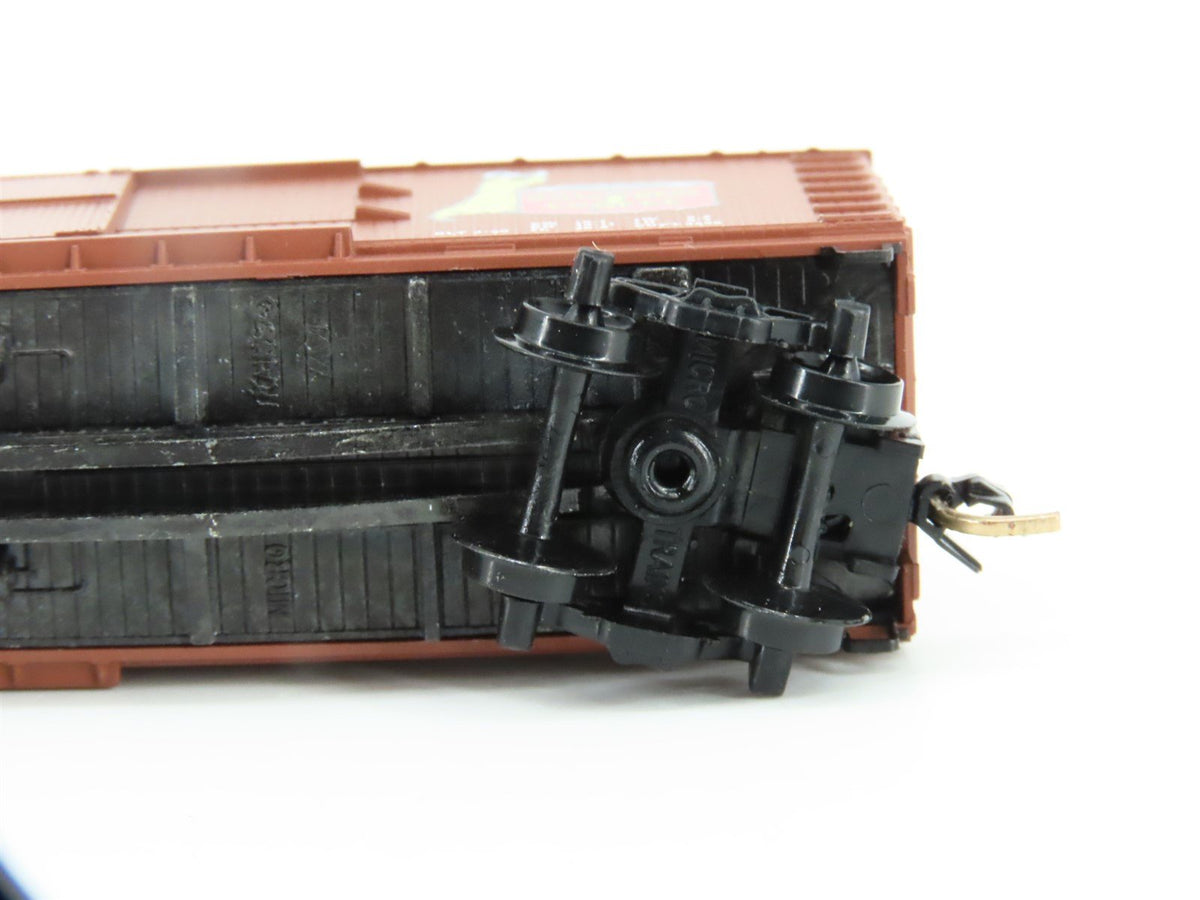 N Scale Micro-Trains MTL 42100 HBCX Hills Bros. Coffee 40&#39; Wood Box Car #166