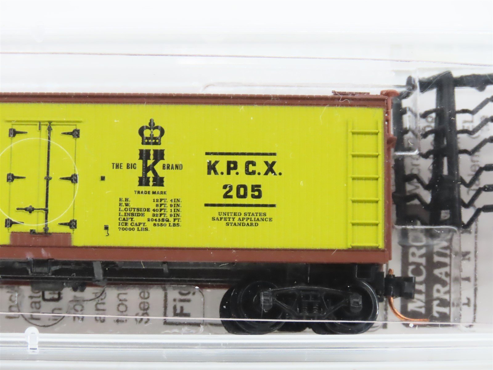 N Scale Micro-Trains MTL 49120 KPCX King Packing Co 40' Wood Reefer #205