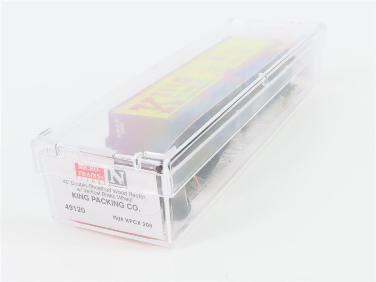 N Scale Micro-Trains MTL 49120 KPCX King Packing Co 40&#39; Wood Reefer #205