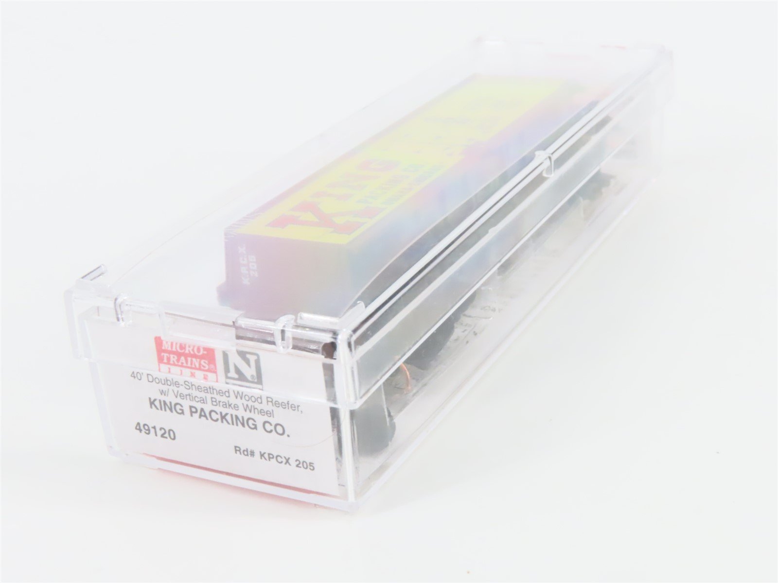 N Scale Micro-Trains MTL 49120 KPCX King Packing Co 40' Wood Reefer #205
