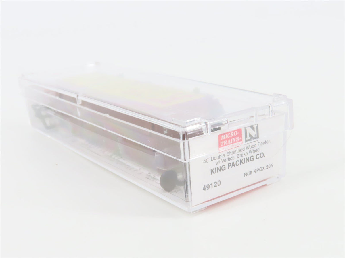 N Scale Micro-Trains MTL 49120 KPCX King Packing Co 40&#39; Wood Reefer #205