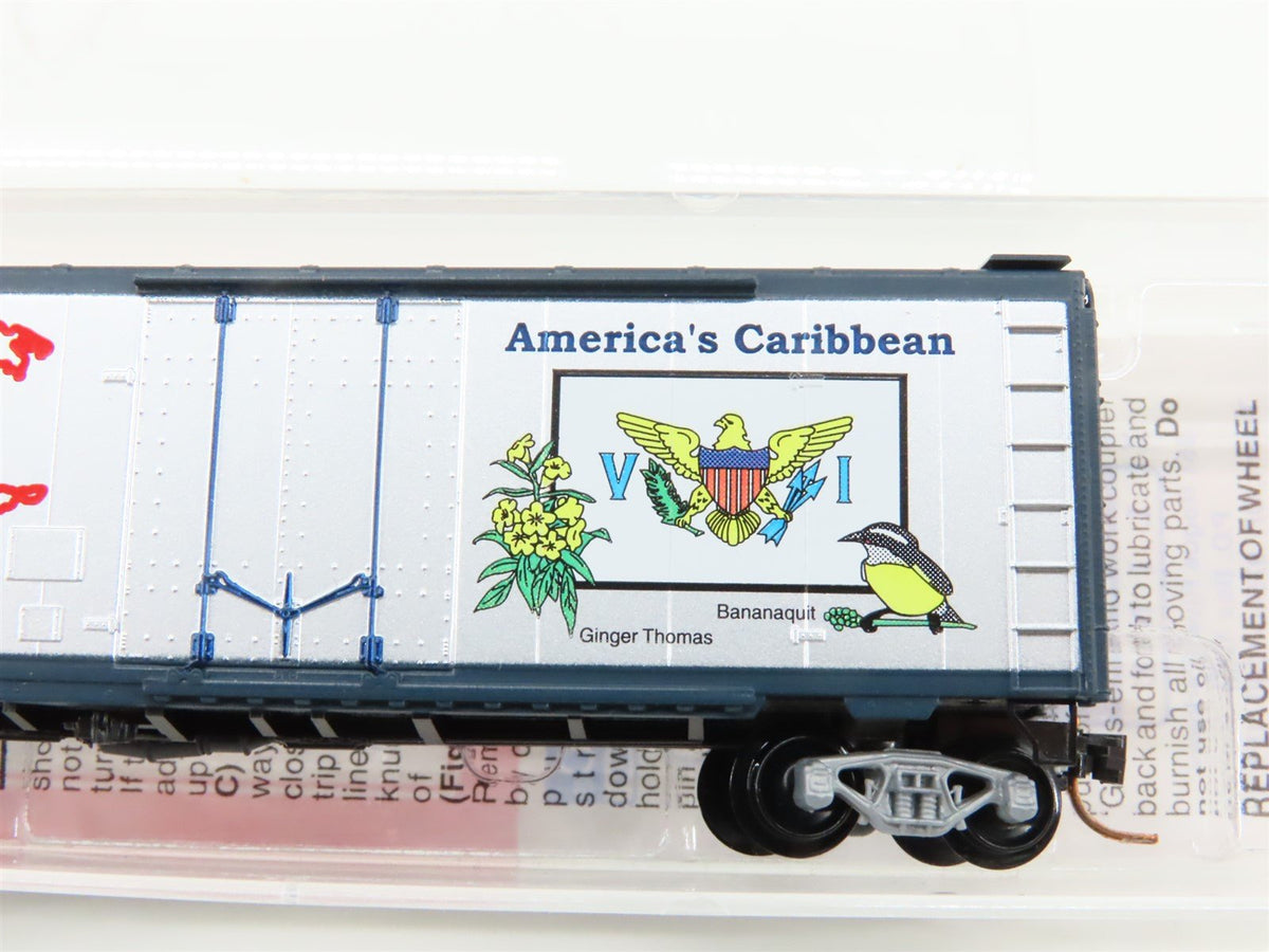N Scale Micro-Trains MTL NSC 04-72 USVI US Virgin Islands 40&#39; Box Car #1917
