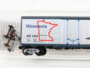 N Scale Micro-Trains MTL 21360 MN Minnesota State 40' Plug Door Box Car #1858
