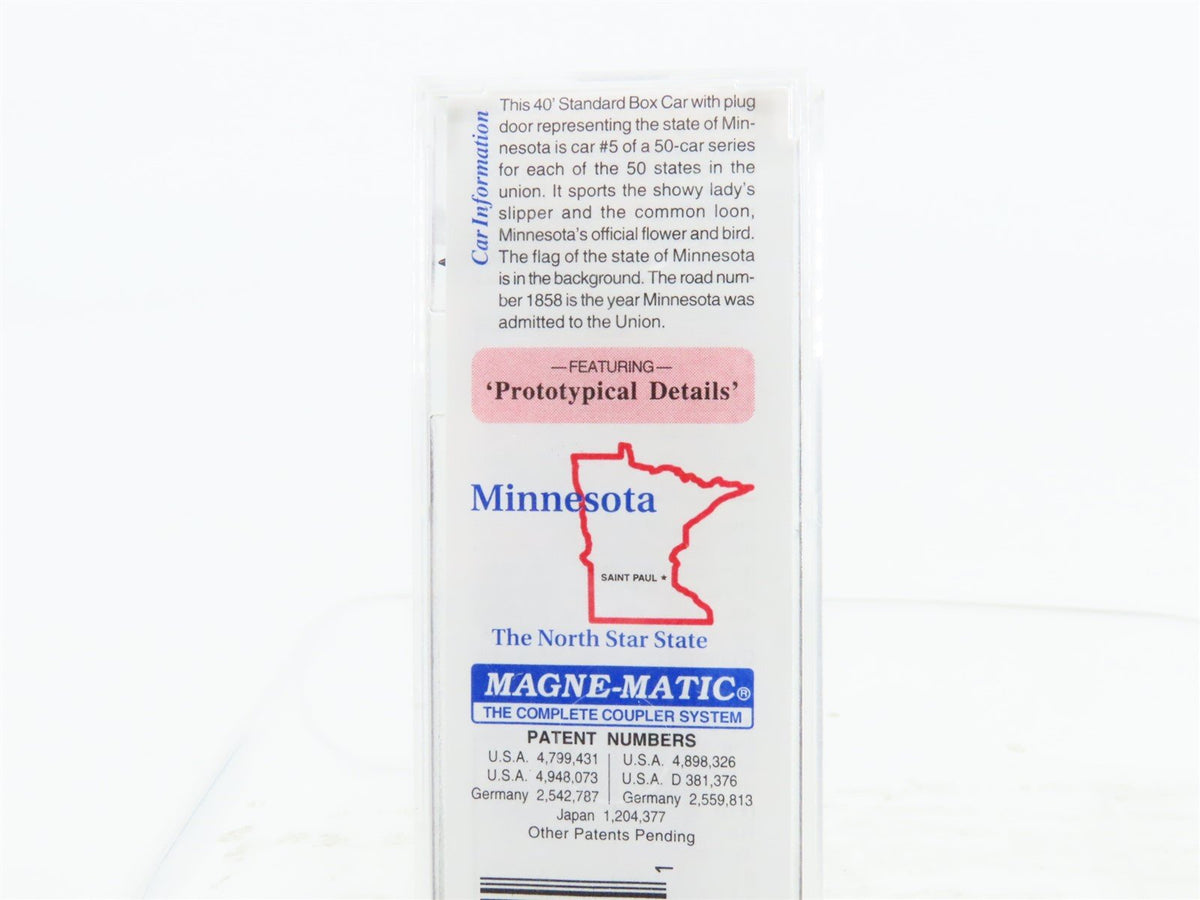 N Scale Micro-Trains MTL 21360 MN Minnesota State 40&#39; Plug Door Box Car #1858