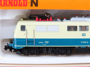 N Scale Arnold 2325 DB Deutsche Bahn Class 111 Electric Loco #008-9
