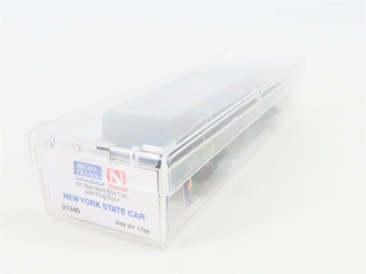 N Scale Micro-Trains MTL 21340 NY New York State 40&#39; Plug Door Box Car #1788