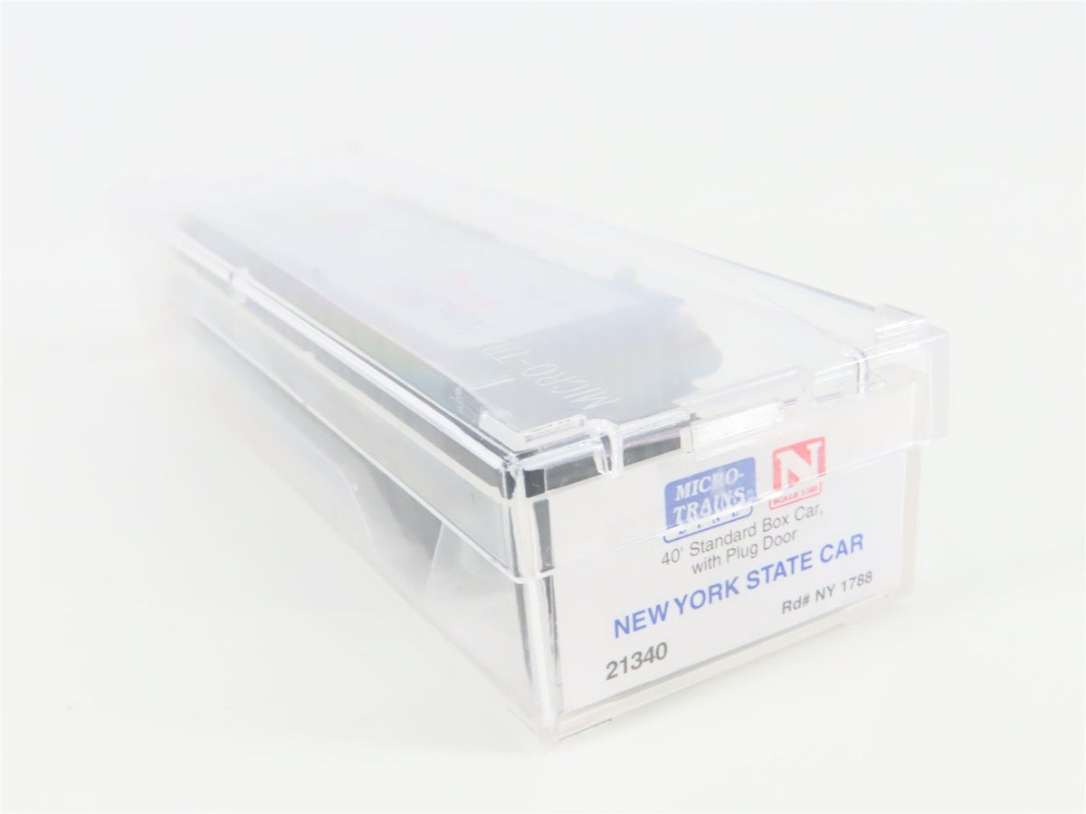 N Scale Micro-Trains MTL 21340 NY New York State 40&#39; Plug Door Box Car #1788