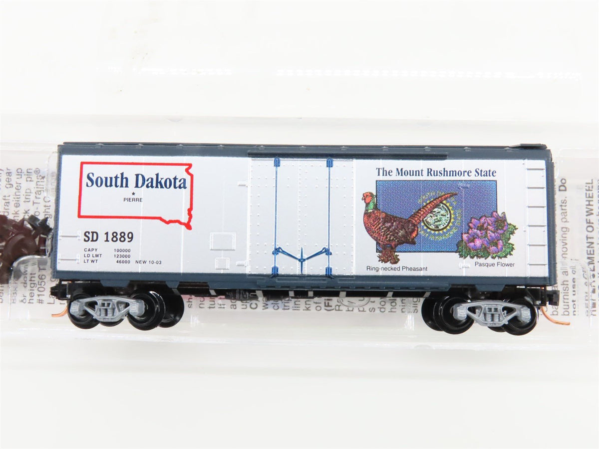 N Scale Micro-Trains MTL 21371 SD South Dakota State 40&#39; Plug Door Box Car #1889
