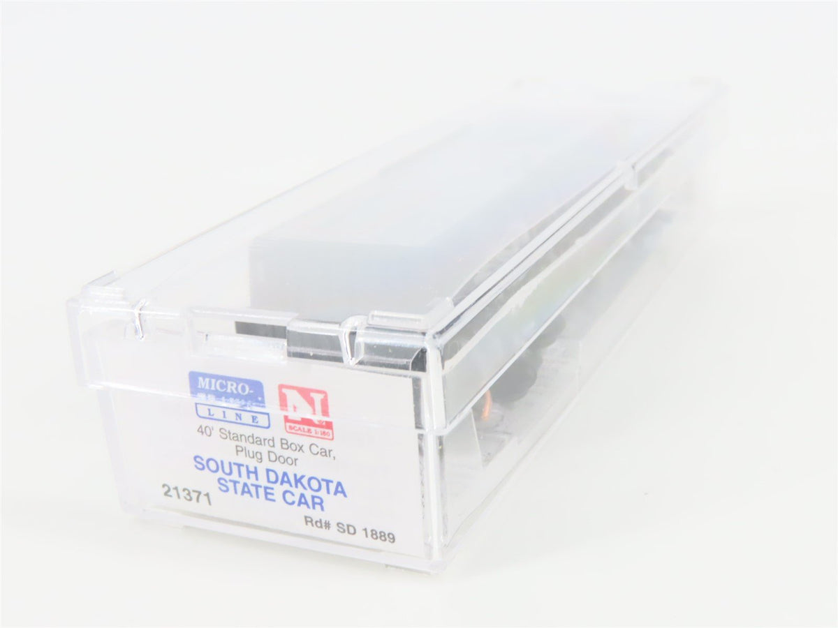 N Scale Micro-Trains MTL 21371 SD South Dakota State 40&#39; Plug Door Box Car #1889